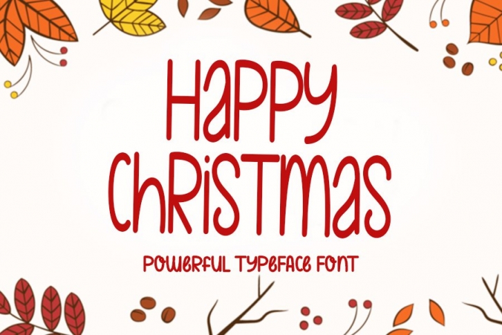 Happy Christmas - Typeface Font Font Download