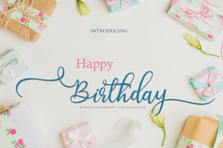 Birthday Font Download