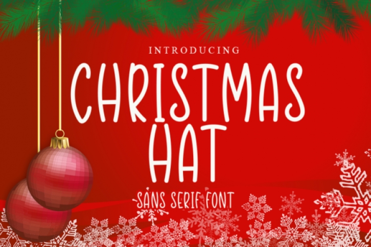Christmas Hat Font Download