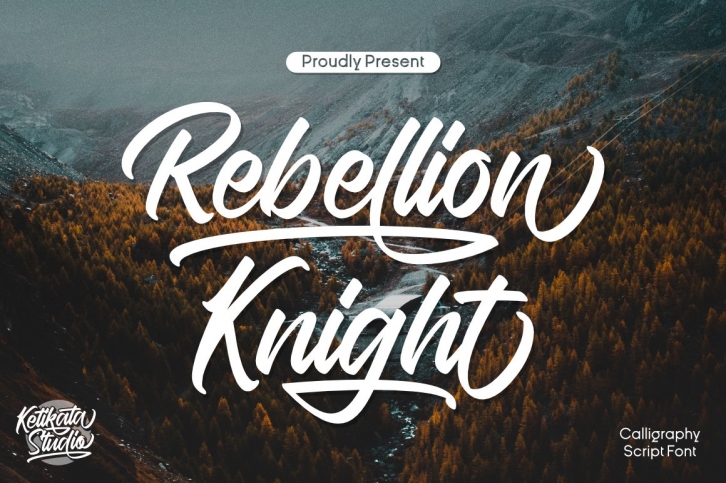 Rebellion Knight Calligraphy Script Font Font Download