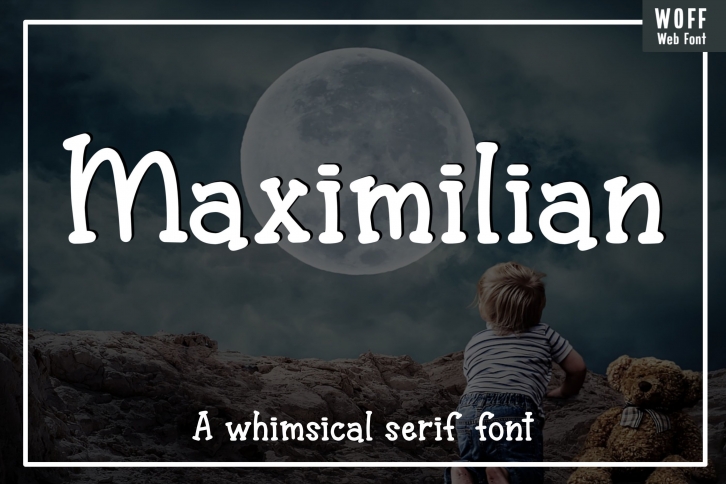 Maximilian - A whimsical serif font - WEB FONT Font Download