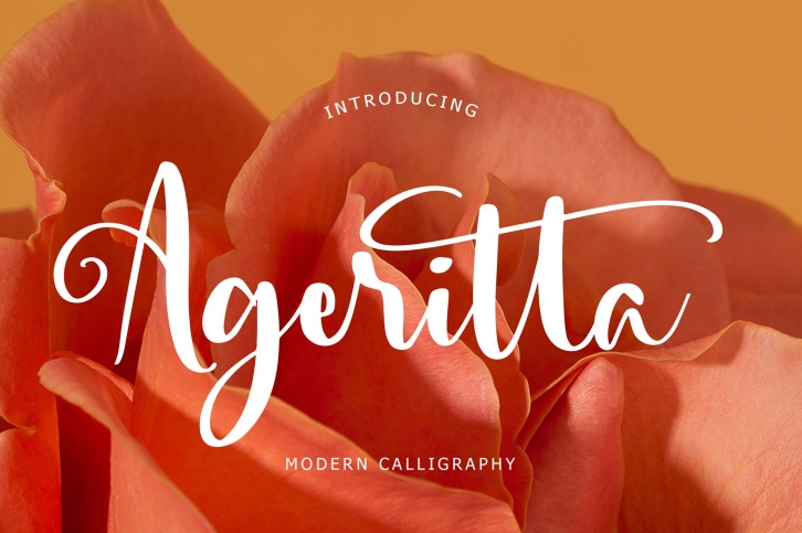 Ageritta Modern Calligraphy Font Download