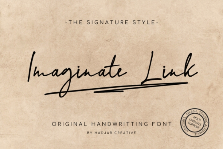 Imaginate Link Font Download