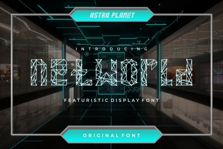 Networld - Futuristic Display Font Font Download