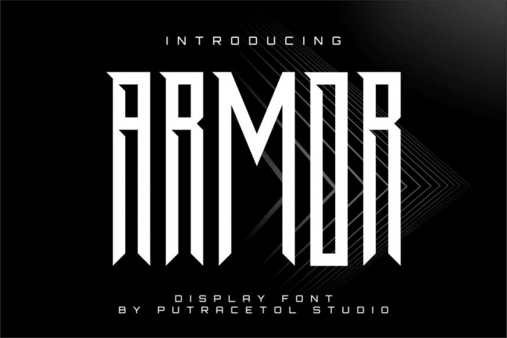 Armor - Powerful Condensed Display Font Font Download