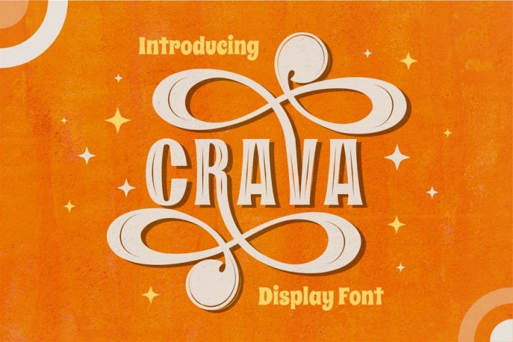 Crava - Vintage Display Font Font Download