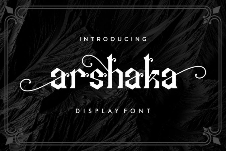 Arshaka - Great Display Font Font Download