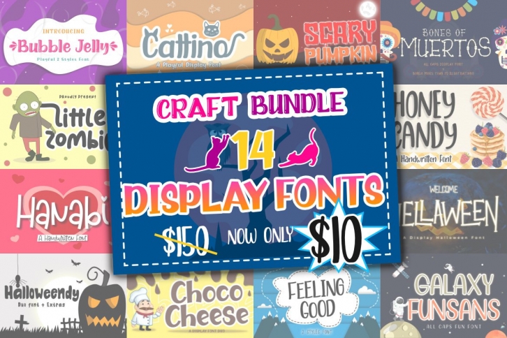 Best Display Font Bundle Font Download