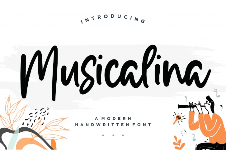 Musicalina Modern Handwritten Font Font Download