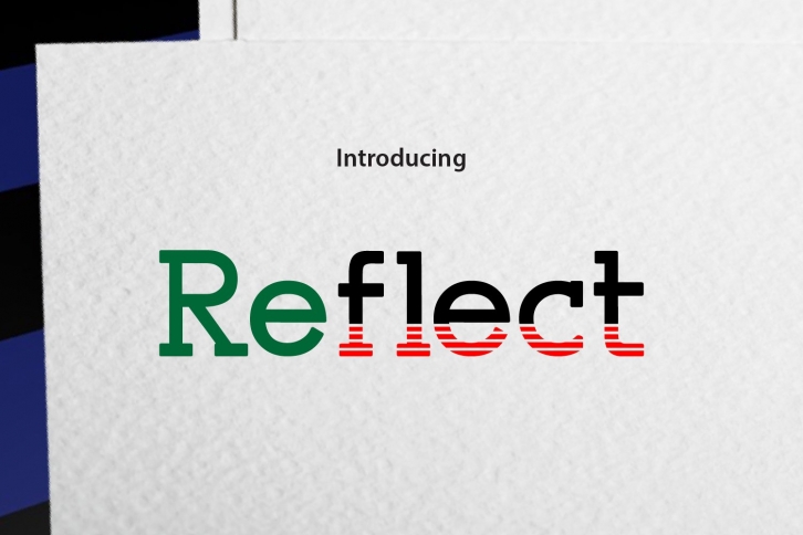 Reflection Font Download