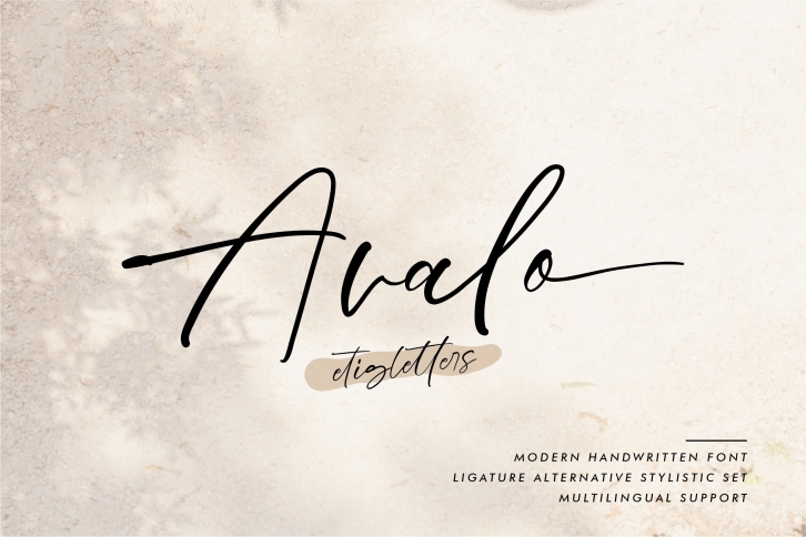 Avalo Handwritten Font Font Download