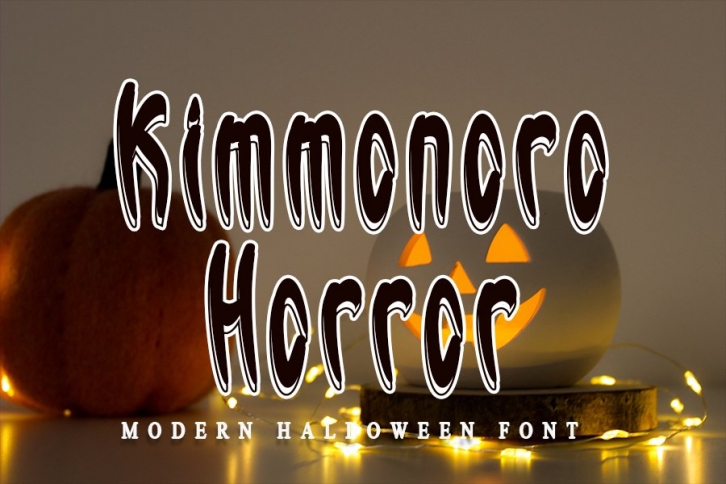 Kimmonoro Horror - Modern Halloween Font Font Download