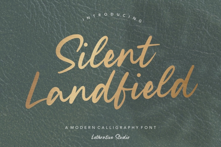 Silent Landfield Modern Calligraphy Font Font Download