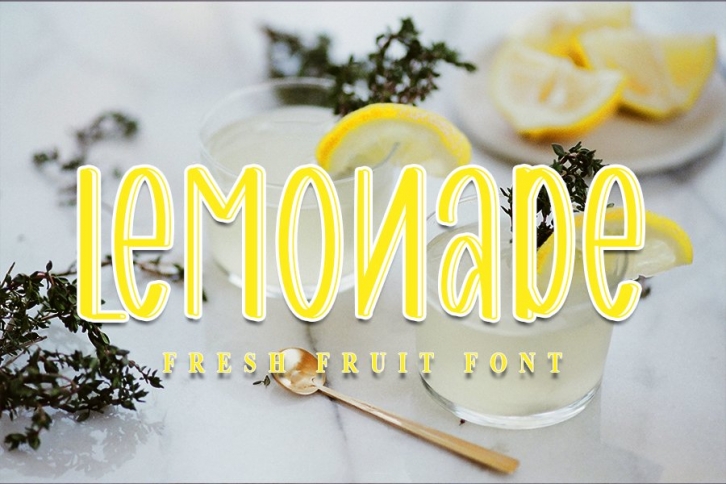 Lemonade - Food and Drink Font Font Download