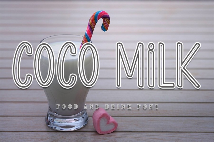 Coco Milk - Modern Display Font Font Download