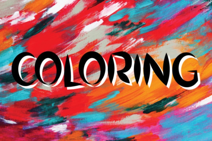 Coloring Font Download