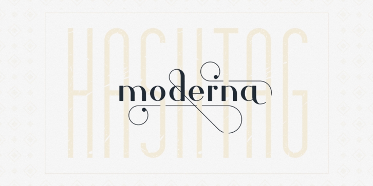 Hashtag Moderna Font Download