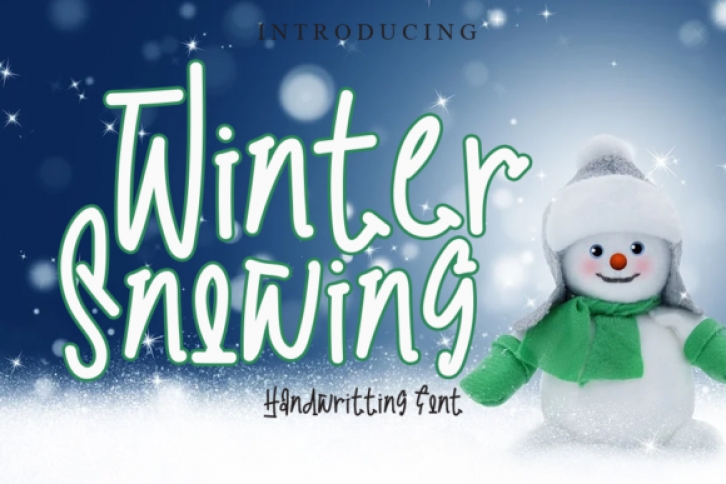 Winter Snowing Font Download