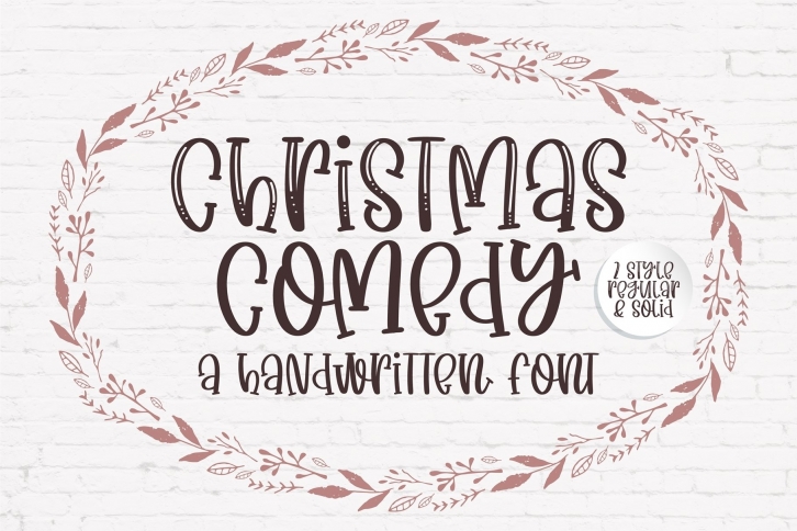 Christmas Comedy - A adorable handwritten mixed case font Font Download
