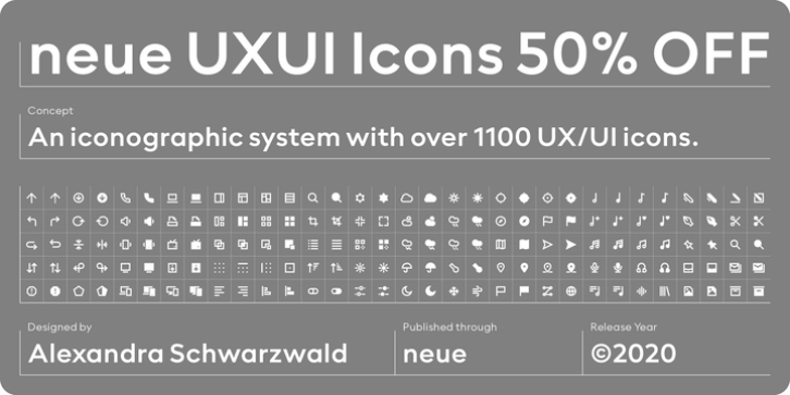 Neue UXUI Icons Font Download