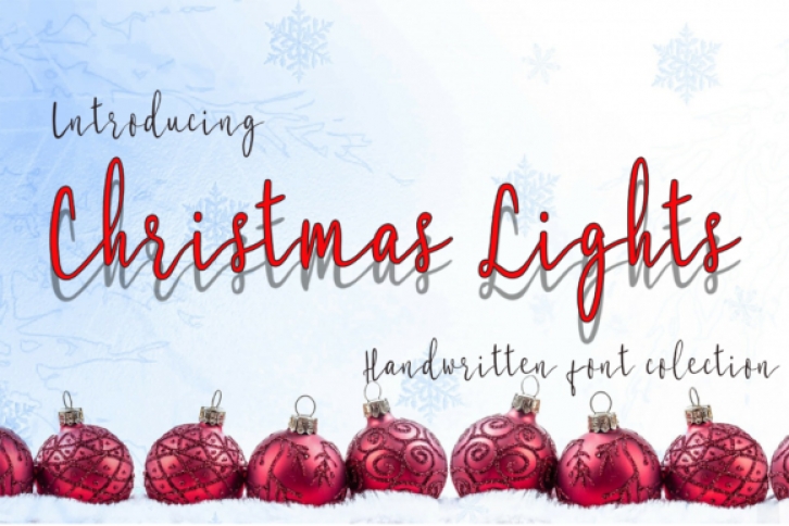 Christmas Lights Font Download