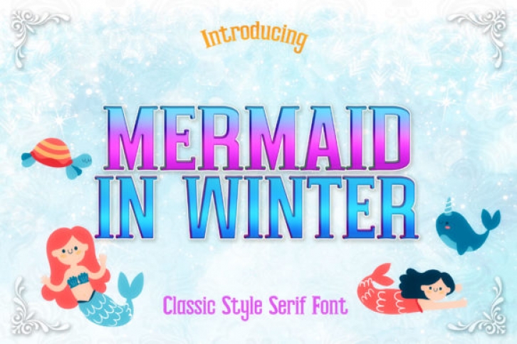 Mermaid in Winter Font Download