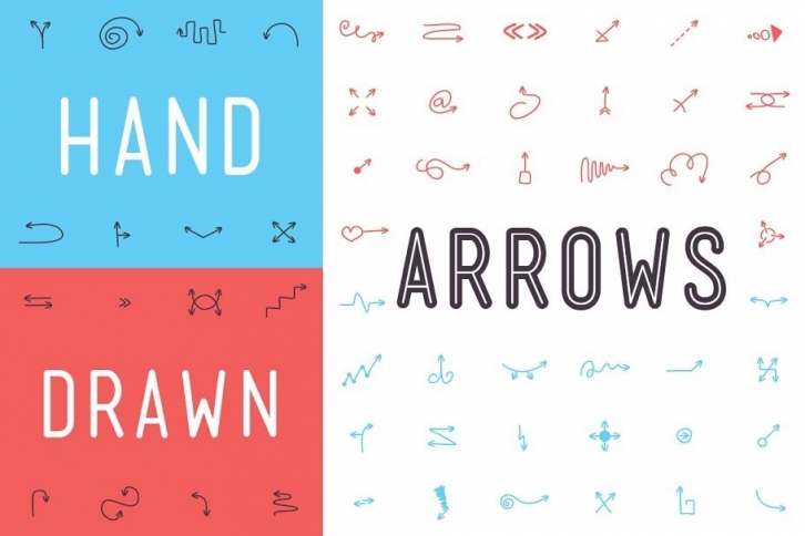 Hand Drawn Arrows Font Font Download