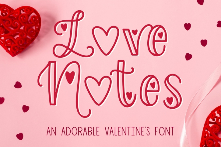 Love Notes, Valentines Font for Crafters Font Download