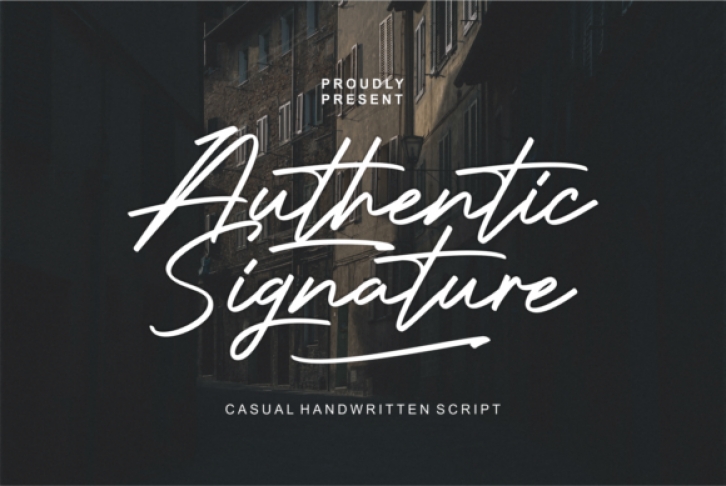 Authentic Signature Font Download