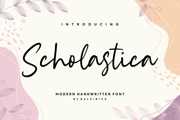Scholastica Modern Handwritten Font Font Download