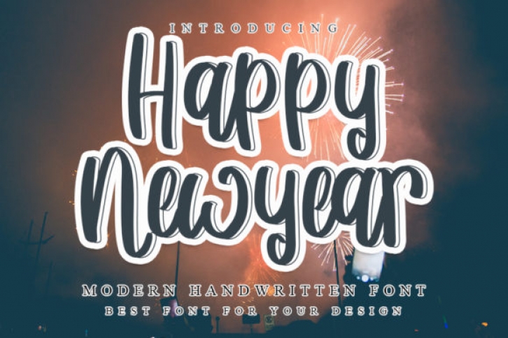 Happy New Year Font Download