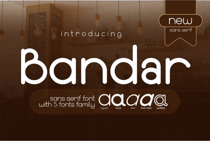 Bandar Sans Serif Modern Font Family Font Download