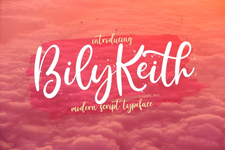 Bily Keith - Modern Script Font Font Download