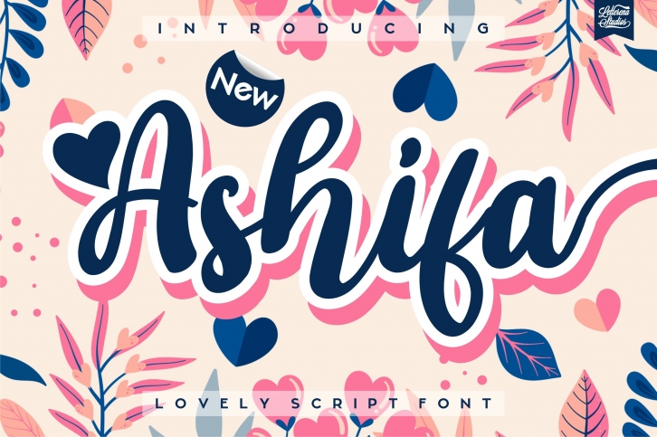 Ashifa - lovely script Font Font Download