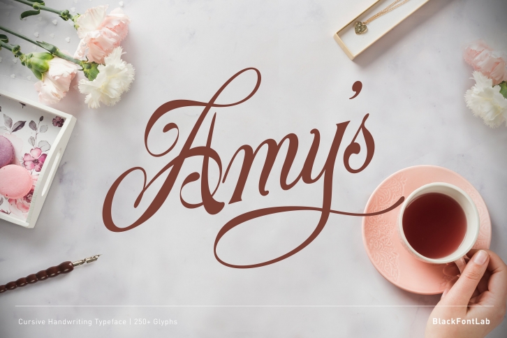 Amys - Cursive Handwriting Font Font Download