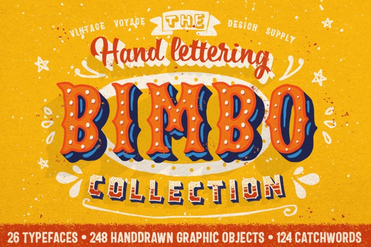 Bimbo Hand Lettering Collection Font Download