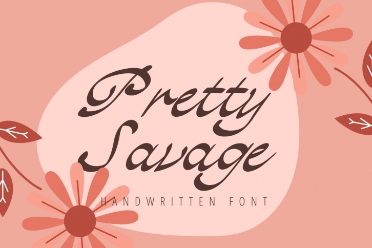 Pretty Savage - Beauty Modern Script Calligraphy Font Font Download
