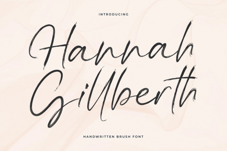 Hannah Gillberth Handwritten Brush Font Font Download