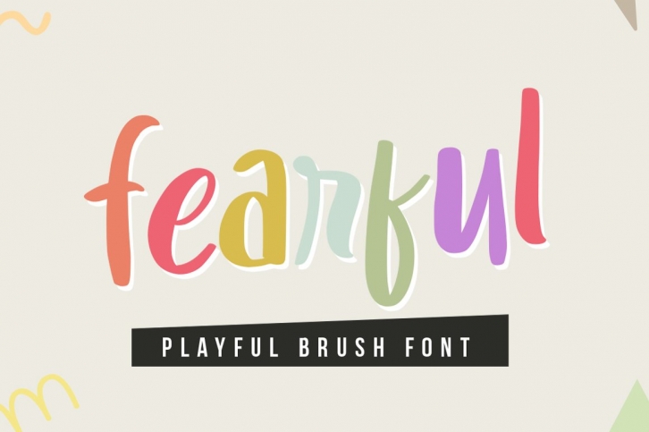 Fearful - Playful Brush Font Font Download