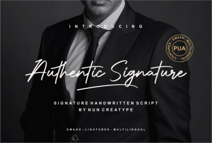 Authentic Signature Font Download