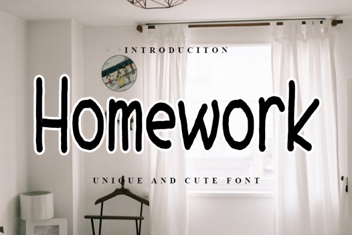 Homework - Uinque and Cute Font Font Download