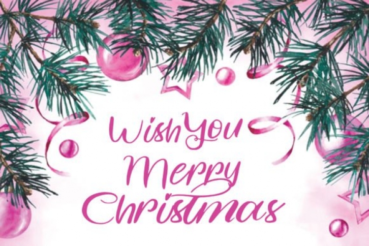 Wish You Merry Christmas Font Download