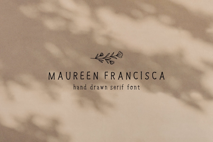 Hand Drawn Serif Font with Illustrations | Handwritten Font Font Download