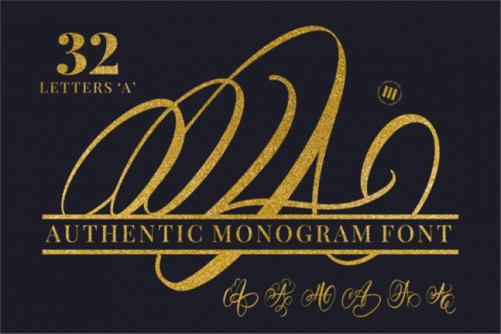 Authentic Monogram Font Download