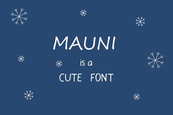 MAUNI Simple Handwritten Font Download