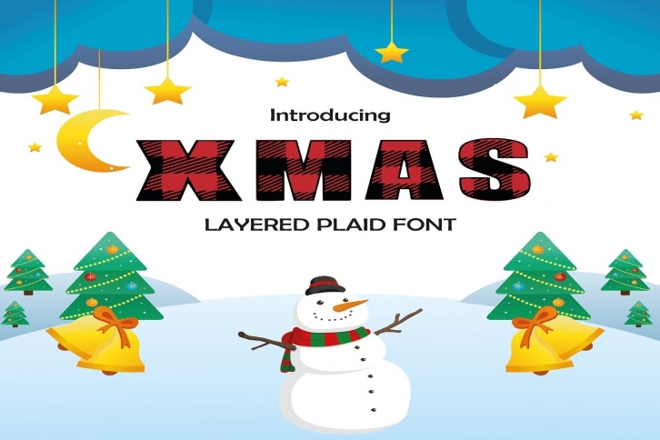 XMAS Plaid Font - A special font Font Download