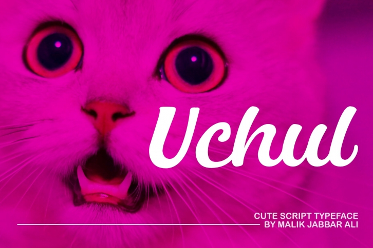 Uchul Cute Script Typeface Font Download