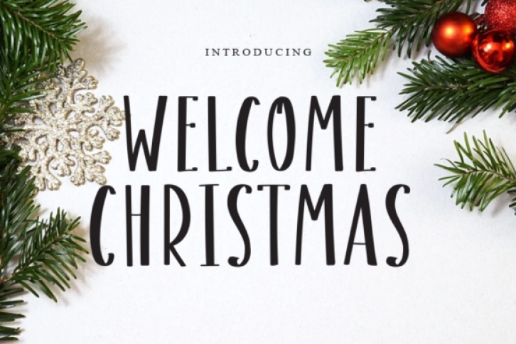 Welcome Christmas Font Download