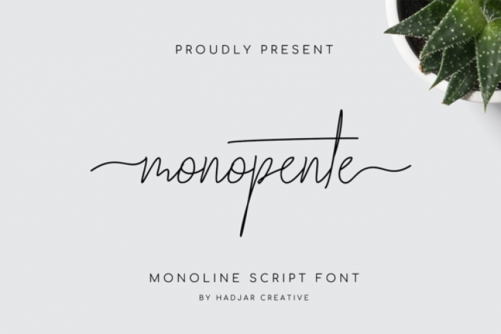 Monopente Font Download