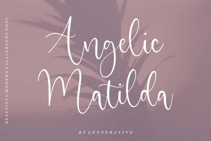 Angelic Matilda Beautiful Modern Calligraphy Font Font Download